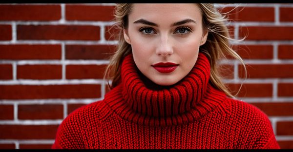 Le pull femme rouge brique : l'indispensable de l'hiver